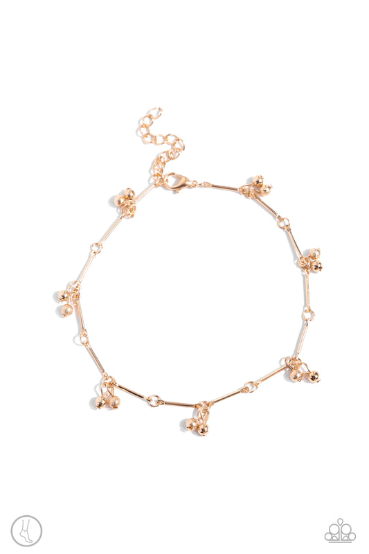 A Smile a Minute- Gold Anklet
